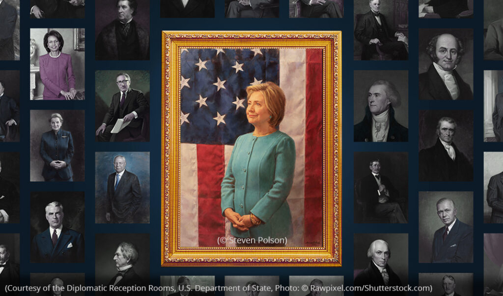 美国国务卿肖像画廊：一个人为国家服务的敬爱